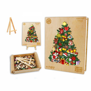 Christmas Tree - Box - Wooden Puzzle