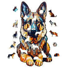 Load image into Gallery viewer, German Shepherd Wooden Puzzle Pieces
