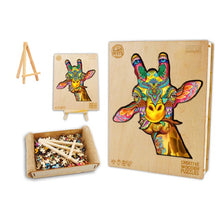 Load image into Gallery viewer, Giraffe Box Wooden Puzzle
