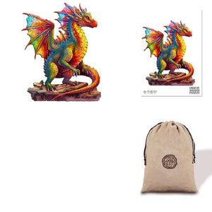 Magical Dragon Eco Bag Wooden Puzzle