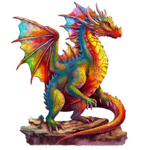 Load image into Gallery viewer, Magical Dragon Wooden Jigsaw Puzzle
