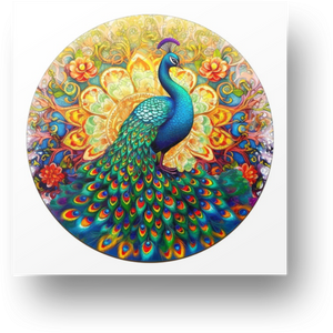 Mandala Peacock Wooden Puzzle Main Image