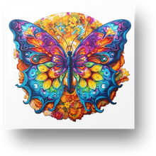 Load image into Gallery viewer, Mandala Butterfly Wooden Puzzle Main Image
