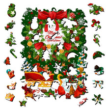Load image into Gallery viewer, Merry Christmas - Wooden Puzzle Pieces
