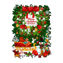 Load image into Gallery viewer, Merry Christmas - Wooden Jigsaw Puzzle

