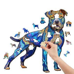 Pitbull Wooden Puzzle Pieces