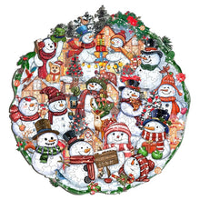 Load image into Gallery viewer, Snowman Time - Wooden Jigsaw Puzzle
