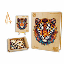 Load image into Gallery viewer, Tiger Wooden Puzzle Box
