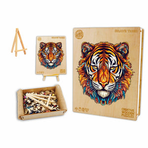 Tiger Wooden Puzzle Box