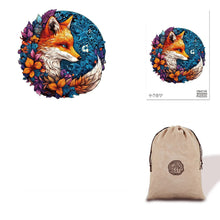 Load image into Gallery viewer, Charming Fox Eco Bag Wooden Puzzle 
