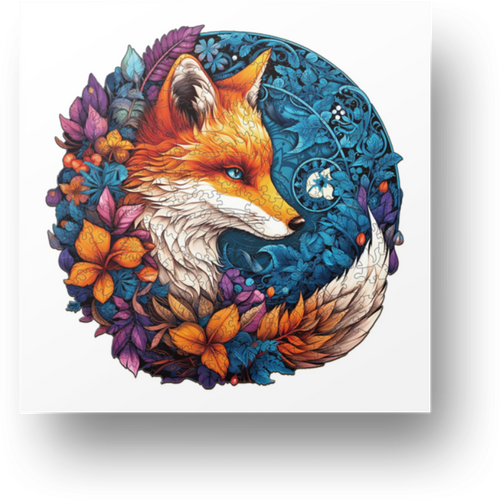 Charming Fox Wooden Puzzle Main Image