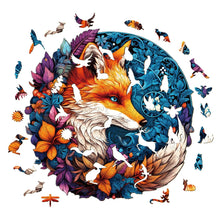 Load image into Gallery viewer, Charming Fox Wooden Puzzle Pieces
