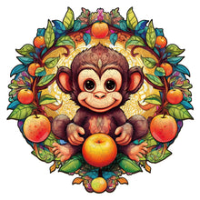 Load image into Gallery viewer, Cute Cheeky Monkey Wooden Puzzle
