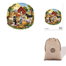 Load image into Gallery viewer, Farm Animals - Eco Bag Wooden Puzzle 
