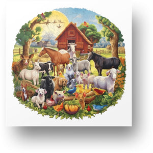 Farm Animals - Wooden Puzzle Main Image