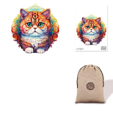Load image into Gallery viewer, Furry Kitty - Eco Bag Wooden Puzzle

