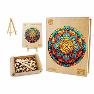 Infinite Petals Mandala Box Wooden Puzzle