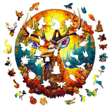 Load image into Gallery viewer, Majestic Autumn Deer Wooden Puzzle Pieces
