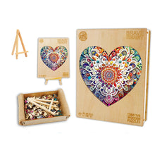 Load image into Gallery viewer, Mandala Heart - Box Wooden Puzzle
