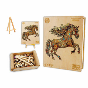 Ornamental Horse Wooden Puzzle Box