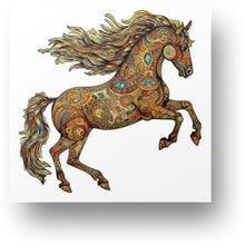 Load image into Gallery viewer, Ornamental Horse Wooden Puzzle Main Image
