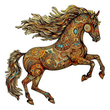 Load image into Gallery viewer, Ornamental Horse Wooden Jigsaw Puzzle
