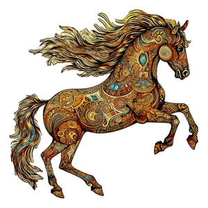 Ornamental Horse Wooden Jigsaw Puzzle