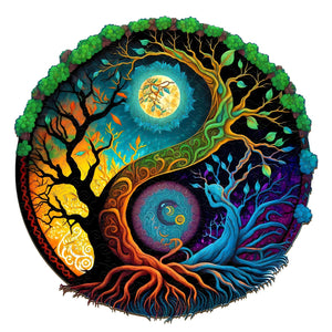 Tree of Night and Day - Wooden Jigsaw Puzzle
