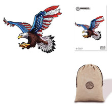 Load image into Gallery viewer, American Eagle Eco Bag Wooden Puzzle
