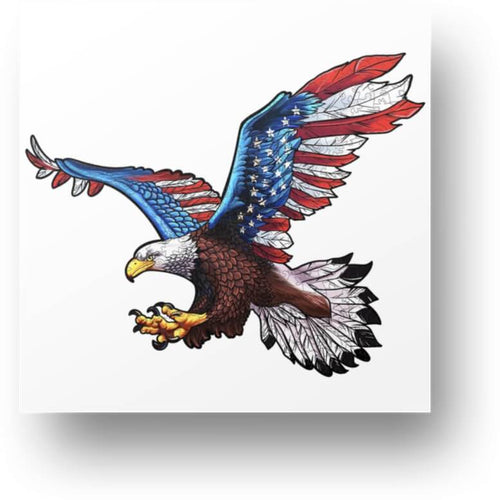 American Eagle Wooden Puzzle Main Image