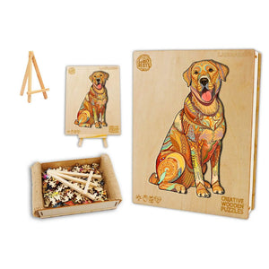 Labrador Box Wooden Puzzle