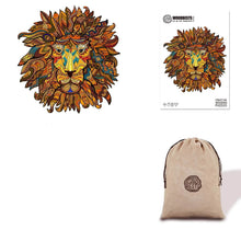 Load image into Gallery viewer, Mighty Lion Wooden Puzzle Eco bag

