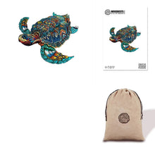 Load image into Gallery viewer, Sea Turtle Eco Bag Wooden Puzzle
