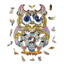 Load image into Gallery viewer, Wise Owl Wooden Puzzle Pieces
