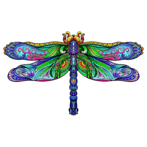 Fascinating Dragonfly Wooden Jigsaw Puzzle
