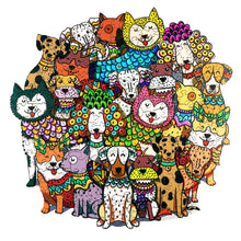Load image into Gallery viewer, Funny Dogs Wooden Jigsaw Puzzles
