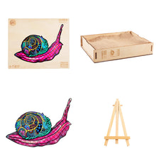 Load image into Gallery viewer, Pinky Snail Wooden Puzzle Box
