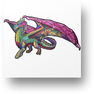 Purple Color Dragon Wooden Puzzle
